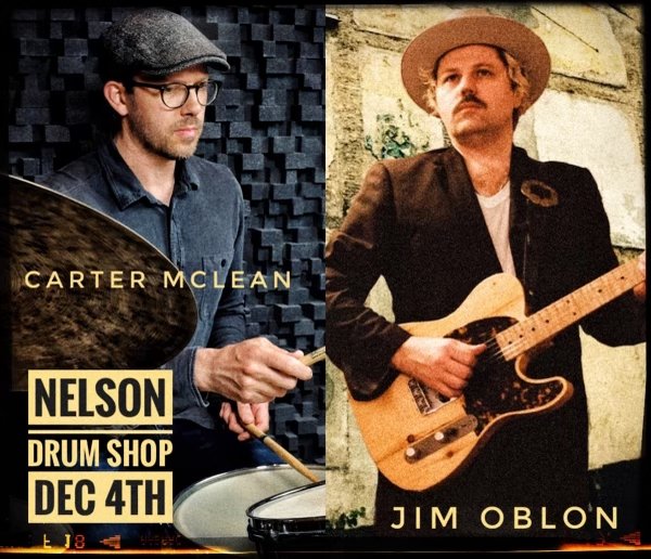 Carter McLean & Jim Oblon - Music with Friends Event - Dec. 4th @ 7pm