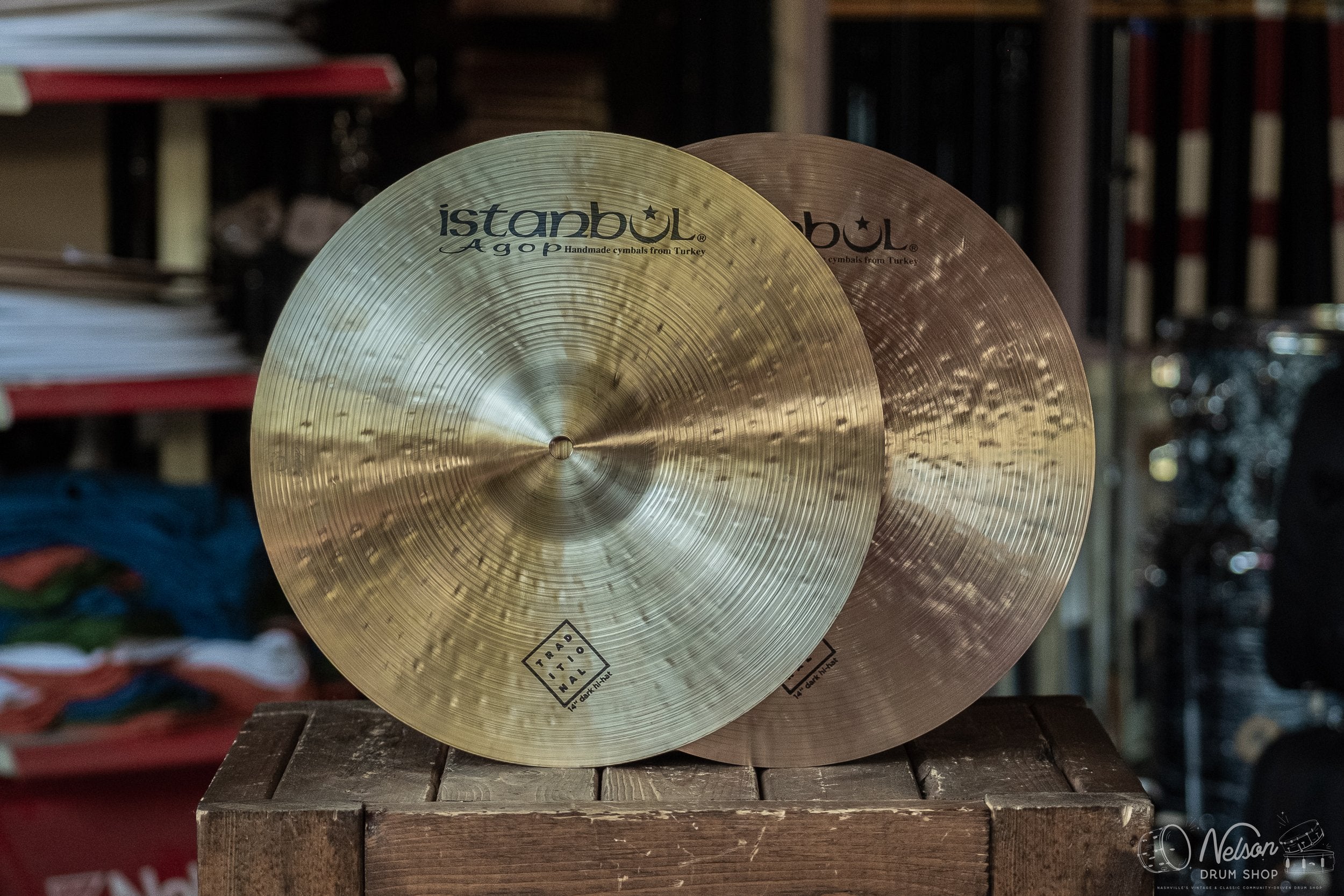 Istanbul Agop Traditional Dark Hi Hats - 14"