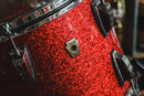 Used Ludwig Classic Maple 'Pro Beat' in Red Sparkle - 14x24, 9x13, 16x16