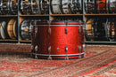 Used Ludwig Classic Maple 'Pro Beat' in Red Sparkle - 14x24, 9x13, 16x16