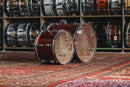 Used Ludwig Classic Maple 'Pro Beat' in Red Sparkle - 14x24, 9x13, 16x16