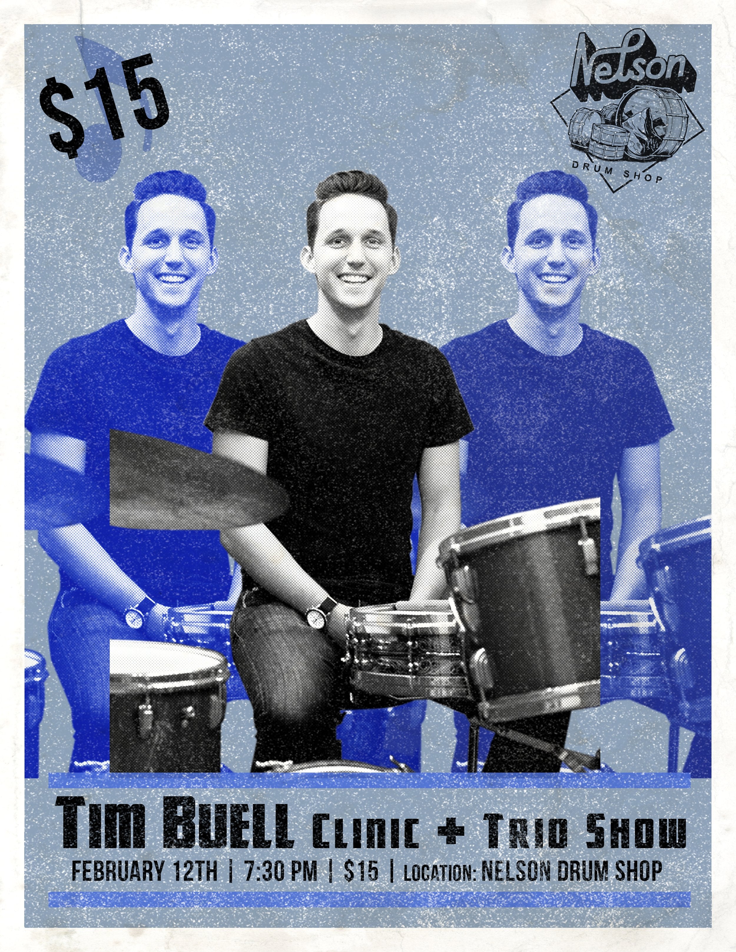 Tim Buell - Clinic & Special Trio Performance - Feb. 12 @ 7:30pm