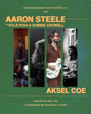 Music With Friends: Aaron Steele accompanied by Kyle Ryan & Robbie Crowell + Aksel Coe solo set - Jan 28th - 7pm