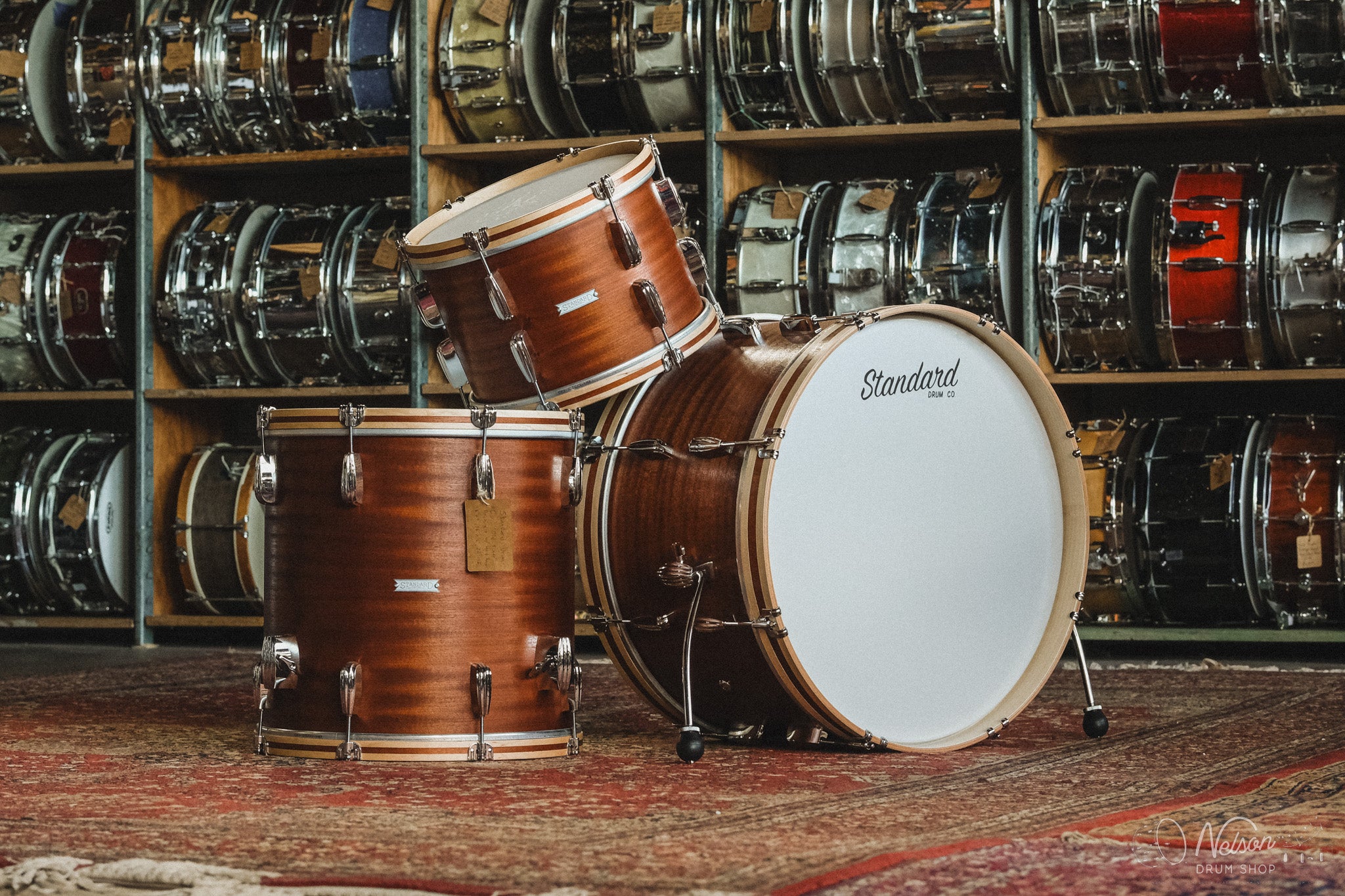 Standard Drum Co. Old Timer Mahogany - 12x22, 9x13, 16x16