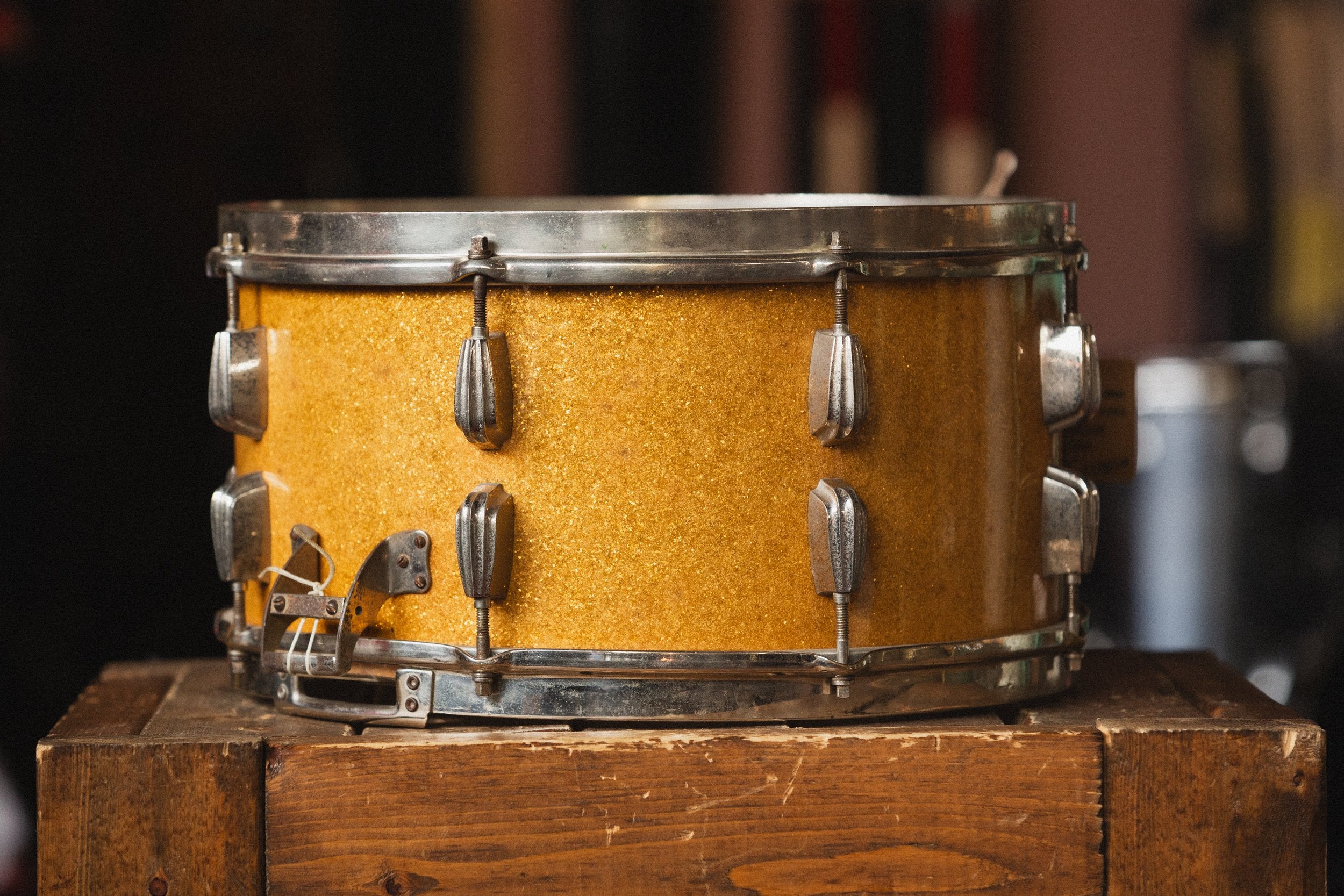 1940s Slingerland 'Concert King' 3ply in Sparkling Gold - 7.5x14