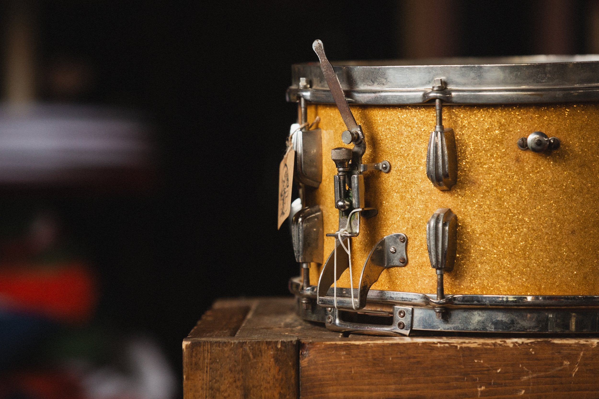 1940s Slingerland 'Concert King' 3ply in Sparkling Gold - 7.5x14