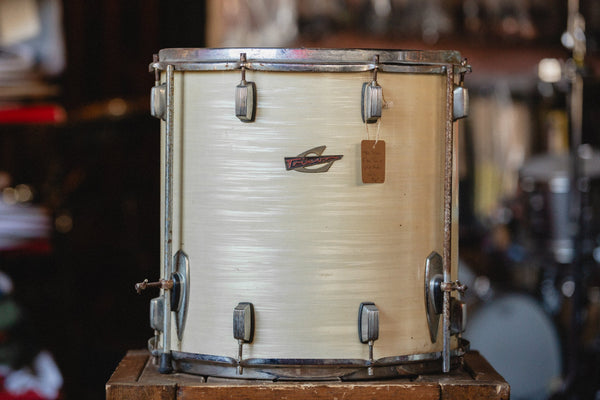 1960s Trixon Floor Tom in White Strata - 16x16