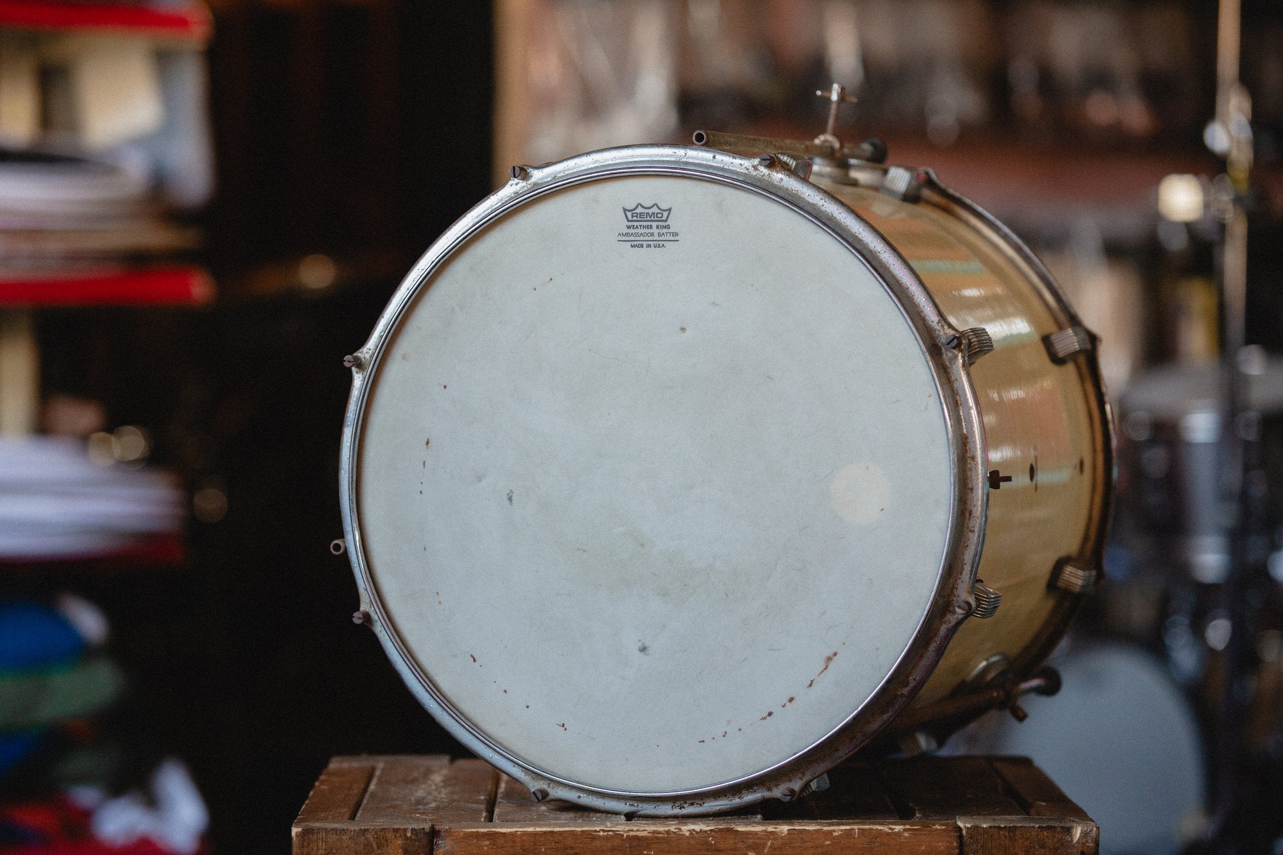 1960s Trixon Floor Tom in White Strata - 16x16