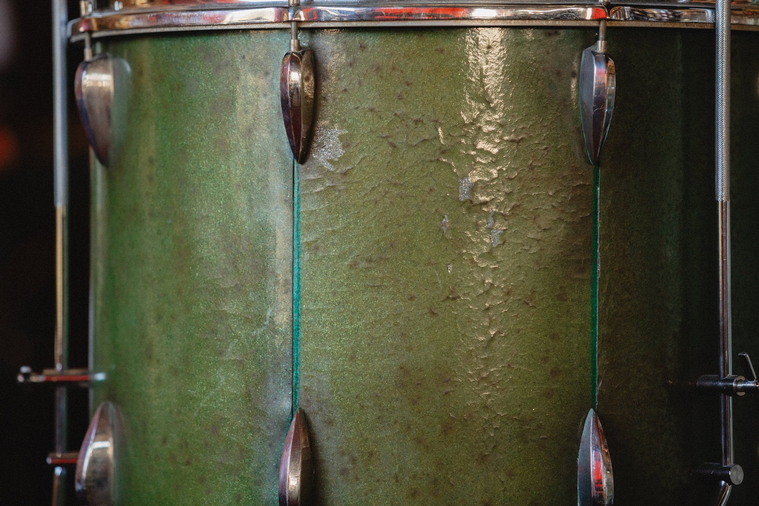 1950s Trixon Strange Floor Tom in Green Sparkle - 17.5 X 20