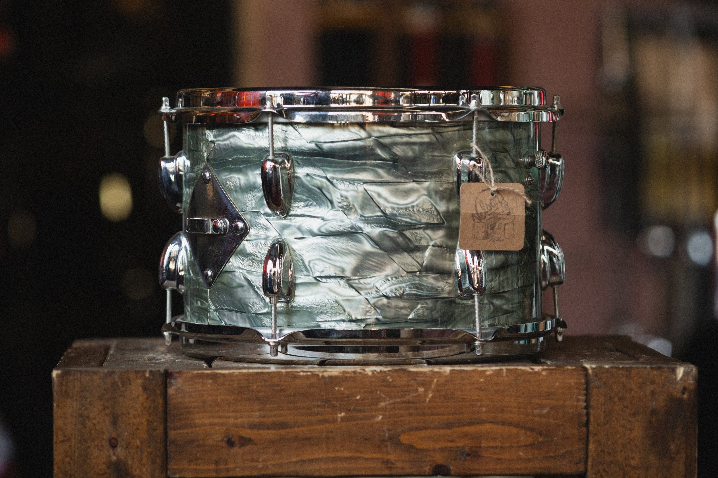 1960s Slingerland Rack Tom in Light Blue Pearl - 8x12