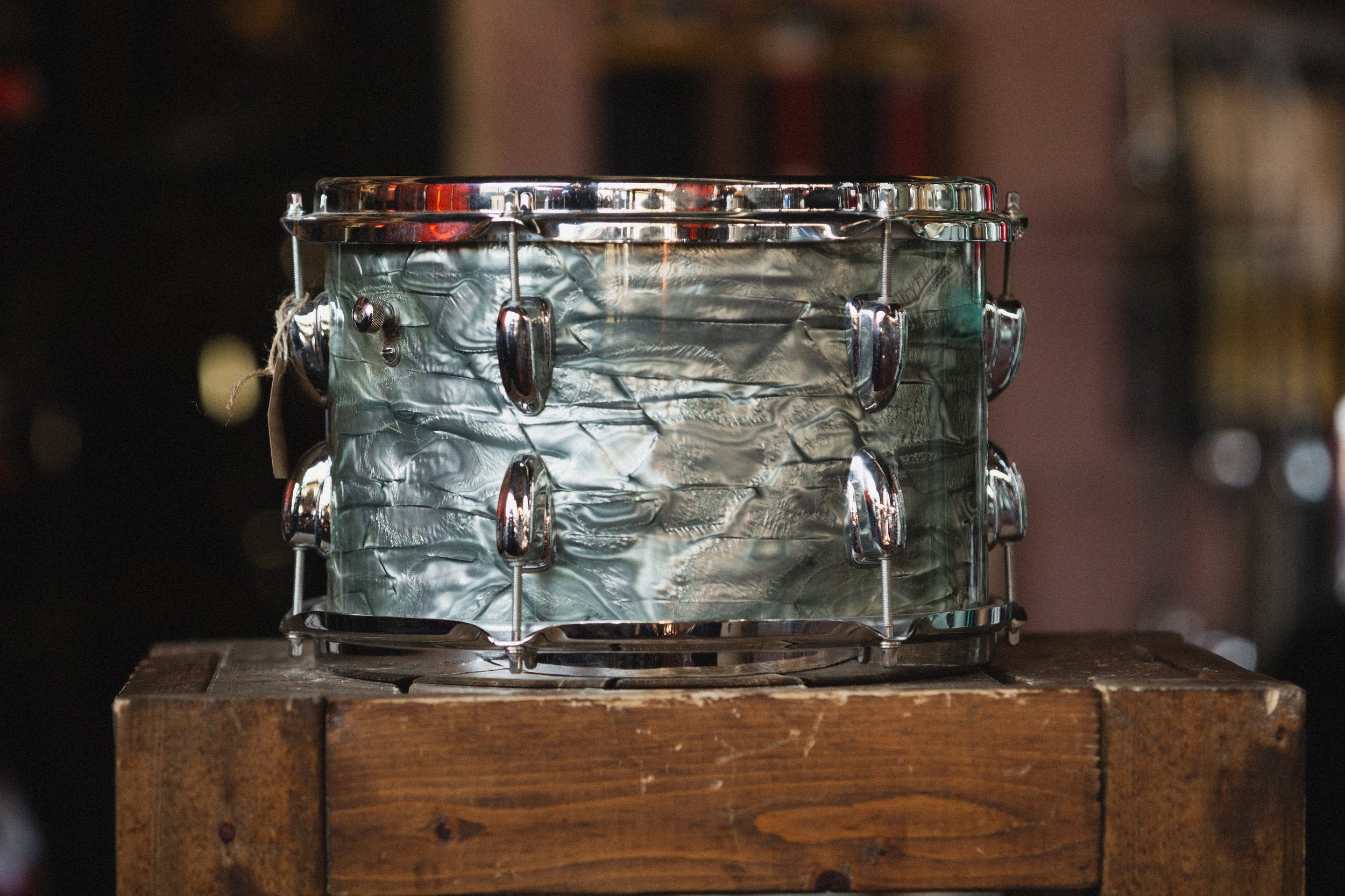 1960s Slingerland Rack Tom in Light Blue Pearl - 8x12