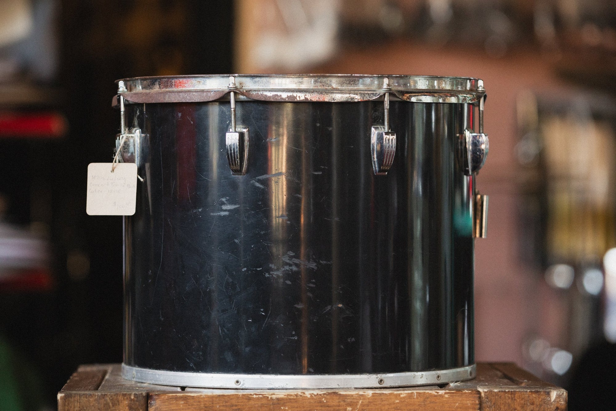 1970s Ludwig Concert Tom in Black Cortex - 12x15