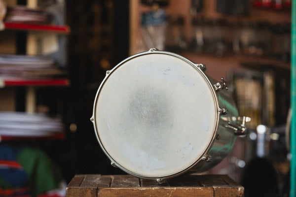 Late 40s-Early 50s Slingerland Converted Cocktail Drum in White Marine Pearl - 21x14