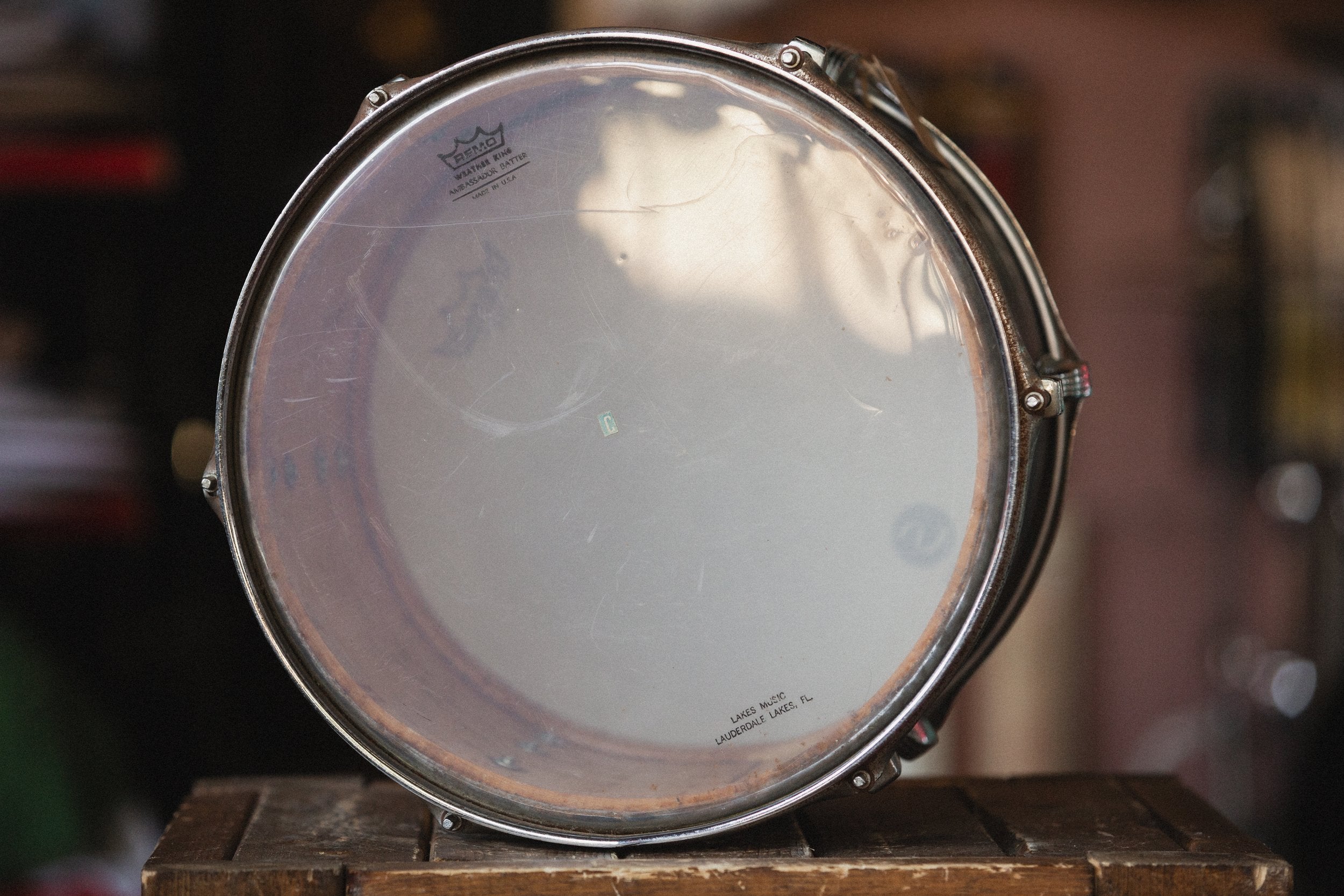 1970s Ludwig 3ply Maple Rack Tom Refinished in Ebony - 10x14