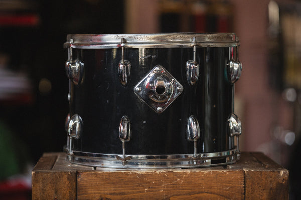 1970s Slingerland Rack Tom in Jet Black - 10x14