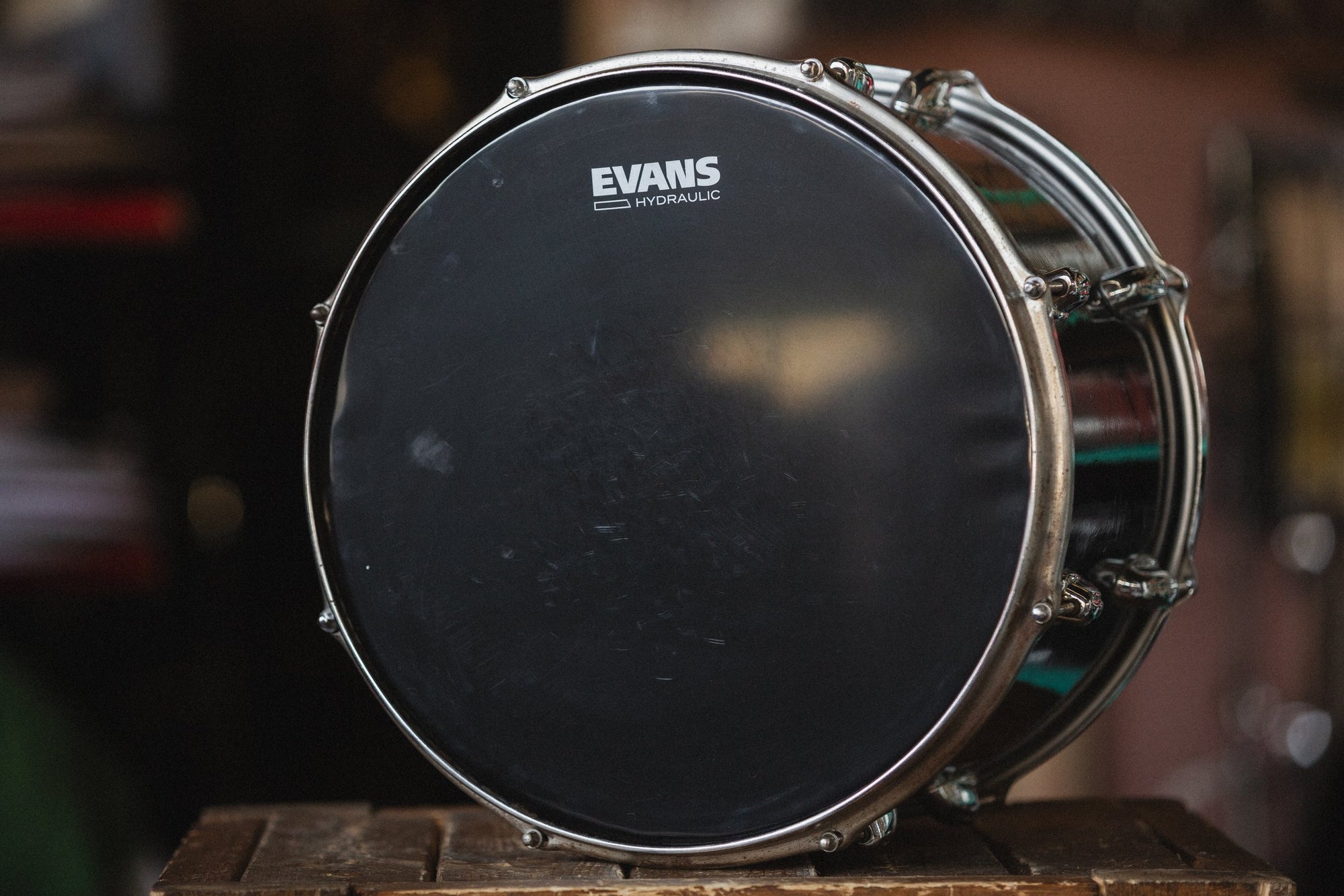 1970s Slingerland Rack Tom in Jet Black - 10x14