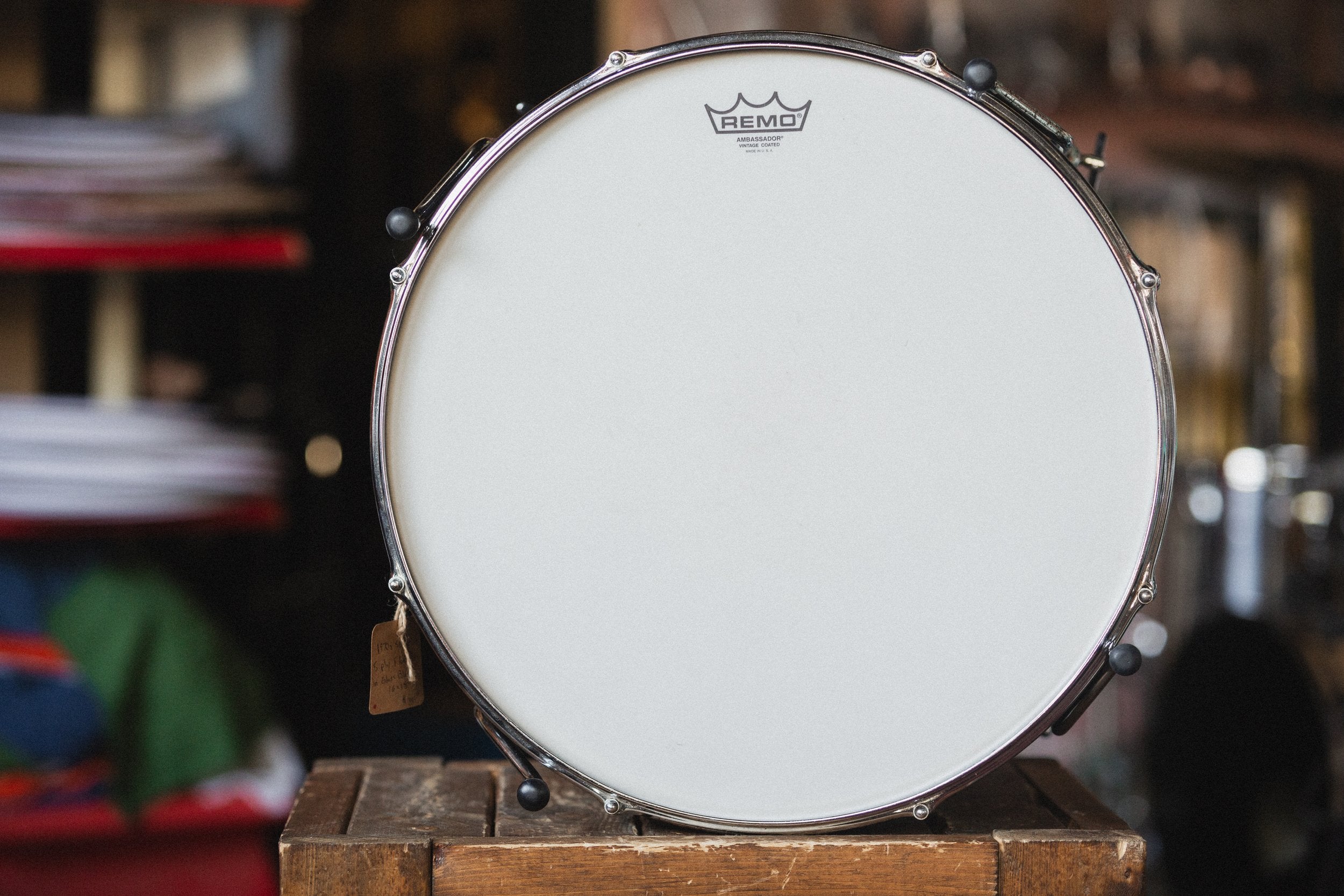 1970s Slingerland 5ply Floor Tom in Gloss Black - 16x18