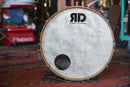 Used Risen Maple Bass Drum in Turquoise Glass Glitter - 18x22