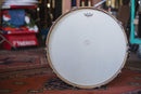 Used Risen Maple Bass Drum in Turquoise Glass Glitter - 18x22