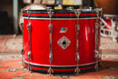 1970s Ludwig 3ply 'Mach 5' in Red Silk - 8x12, 9x13, 16x16, 14x24