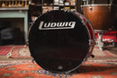 1970s Ludwig 3ply 'Mach 5' in Red Silk - 8x12, 9x13, 16x16, 14x24