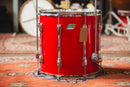 1970s Ludwig 3ply 'Mach 5' in Red Silk - 8x12, 9x13, 16x16, 14x24