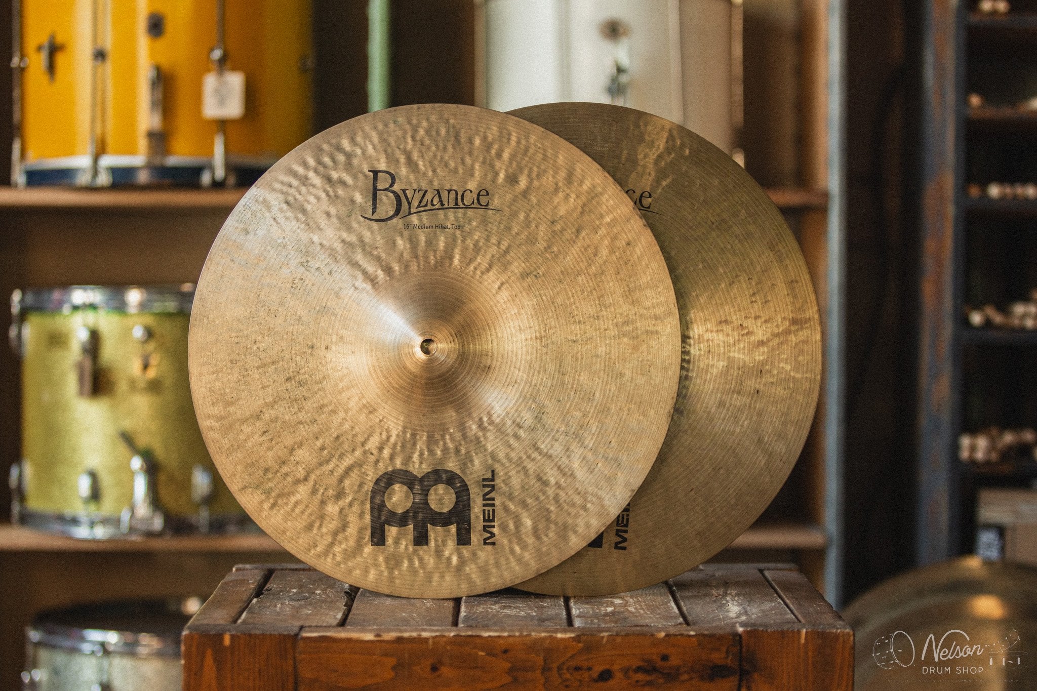 Used Meinl Byzance Medium Hi Hats - 16"