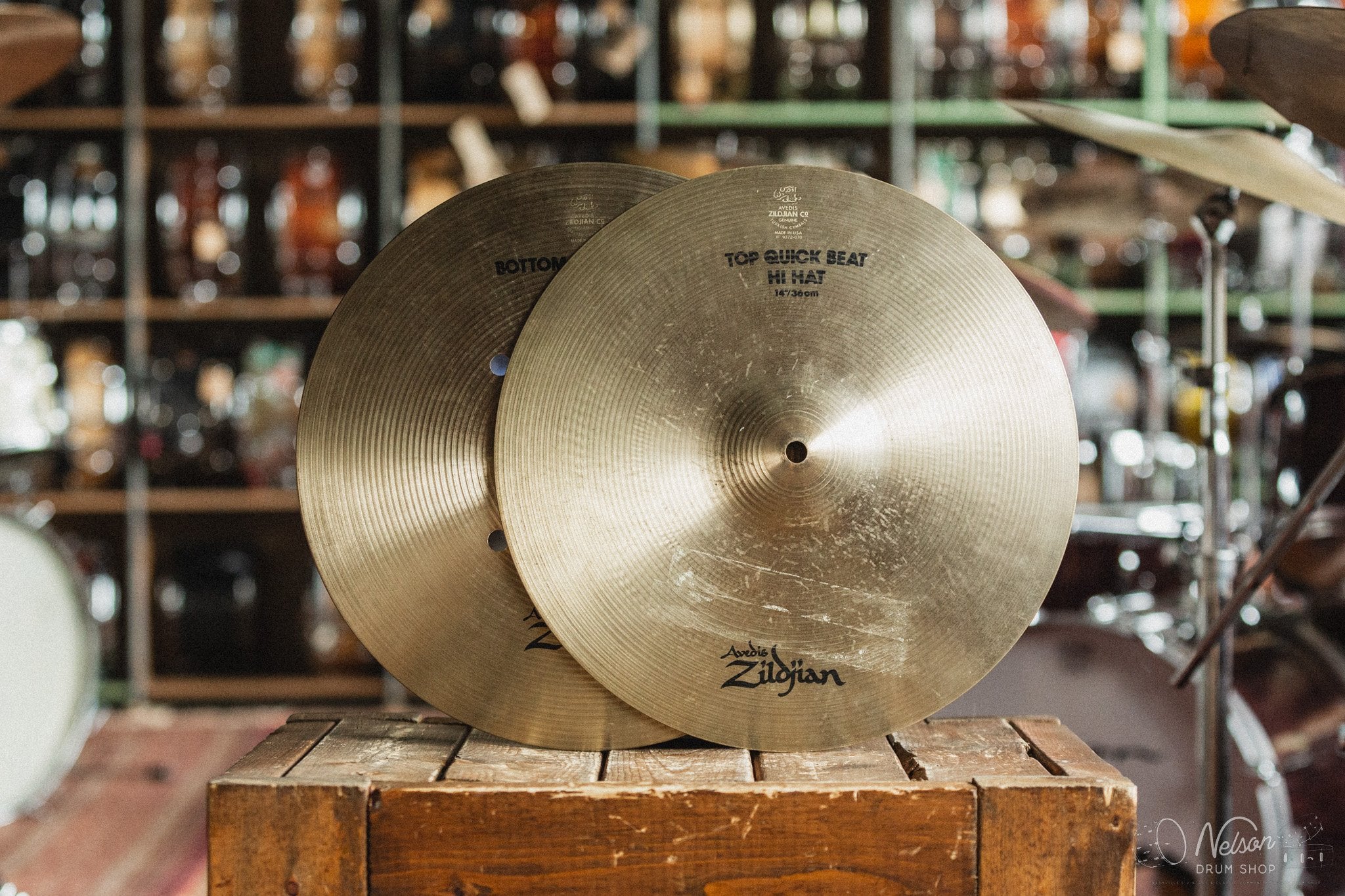 Used Zildjian Quick Beat Hi Hats - 14"