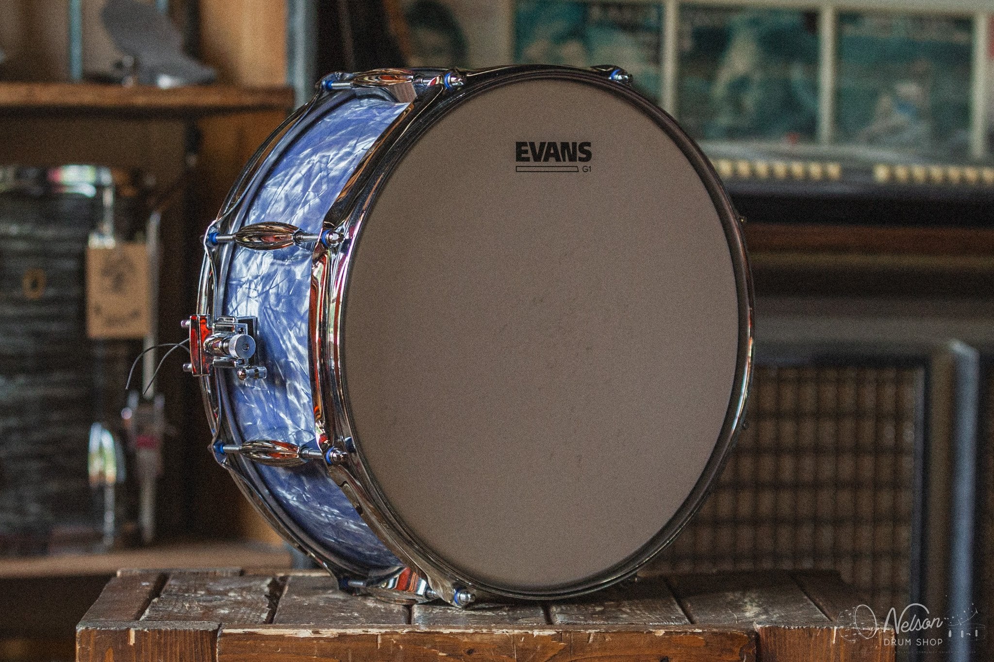 Standard Drum Co. Mahogany in Blueberry Pearl - 6x13