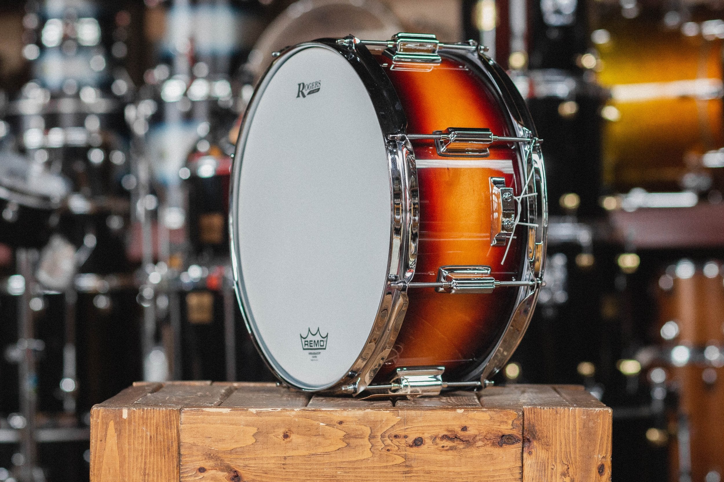 Rogers 'Powertone' in Sunburst Lacquer - 6.5 x 14