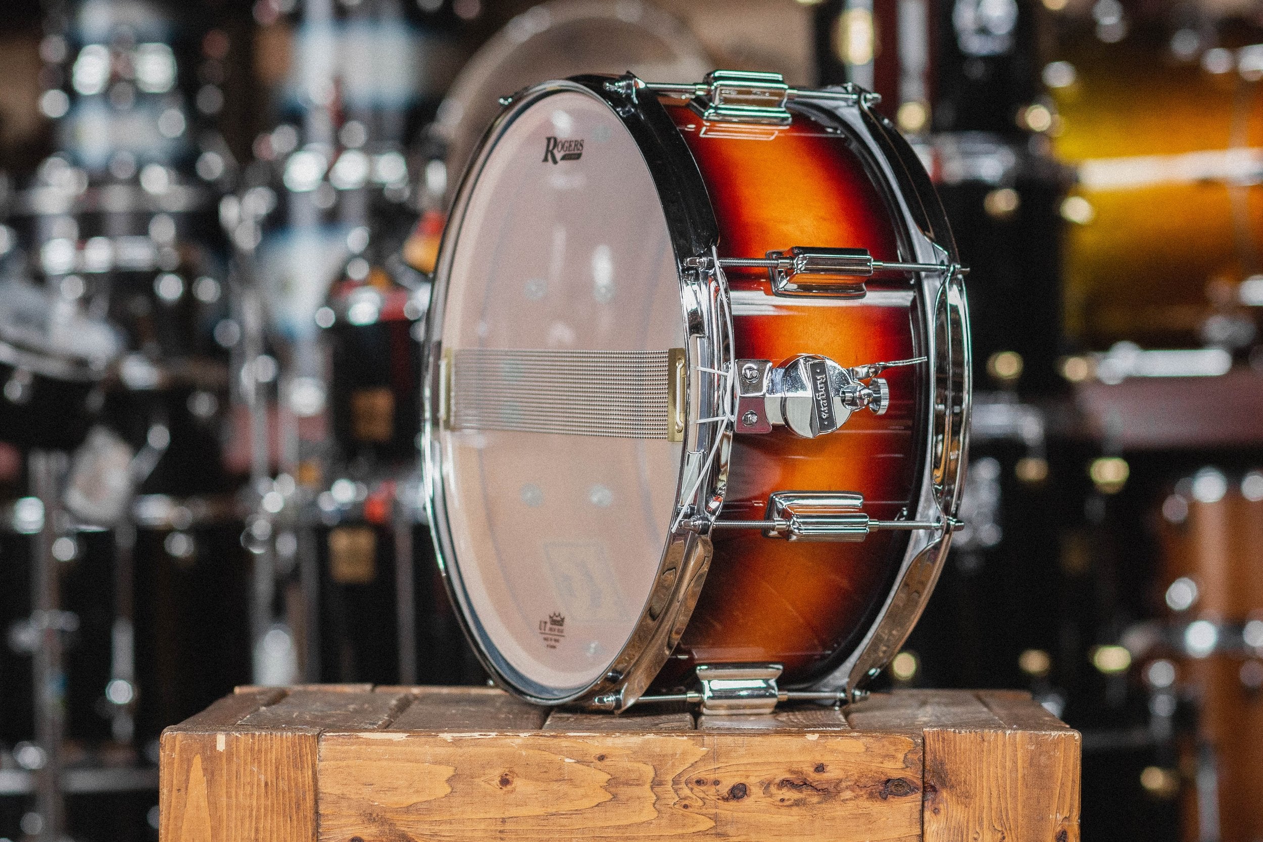 Rogers 'Powertone' in Sunburst Lacquer - 6.5 x 14