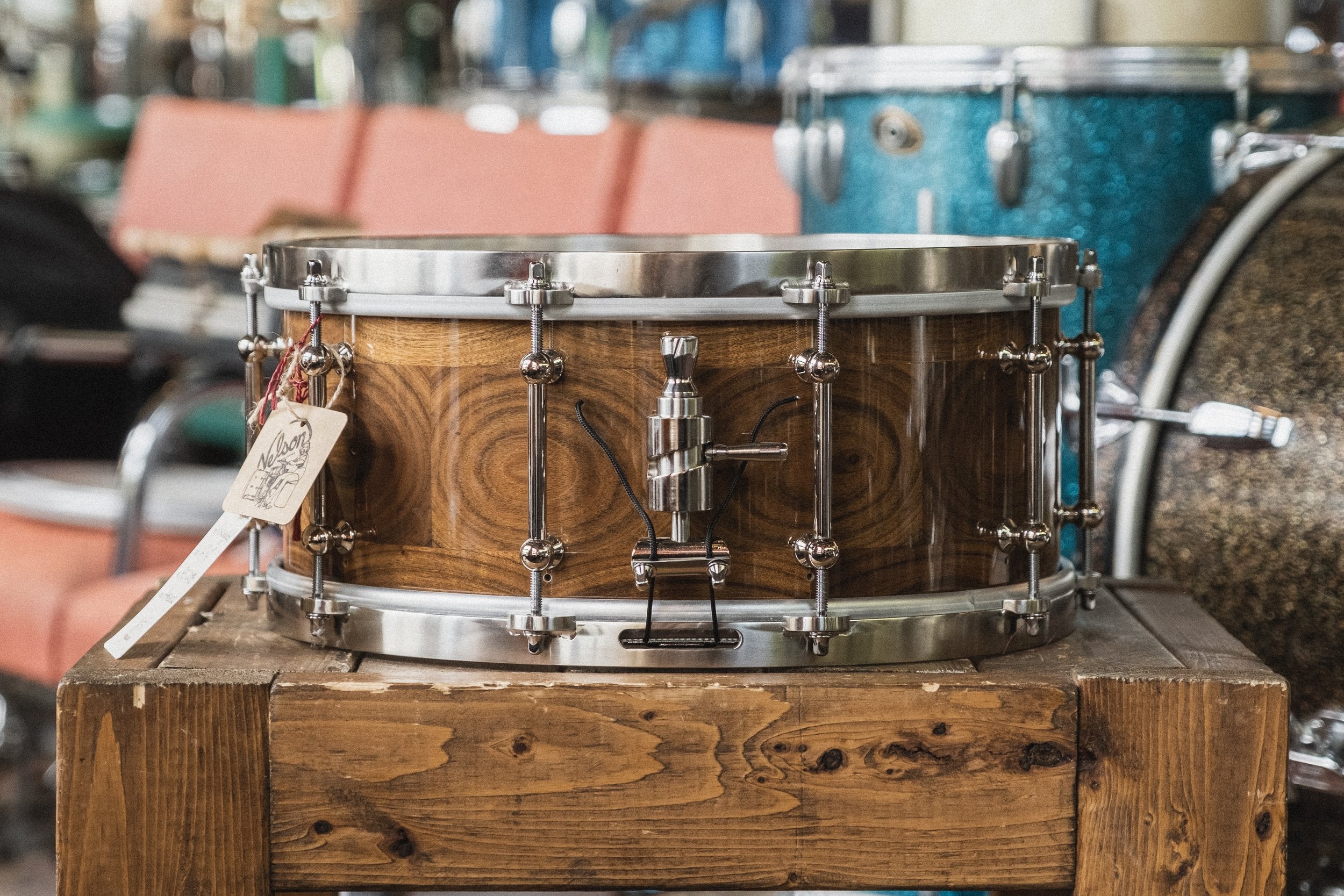 Angel Drums 'Amanda' Ovangkol in Natural Gloss - 6x14