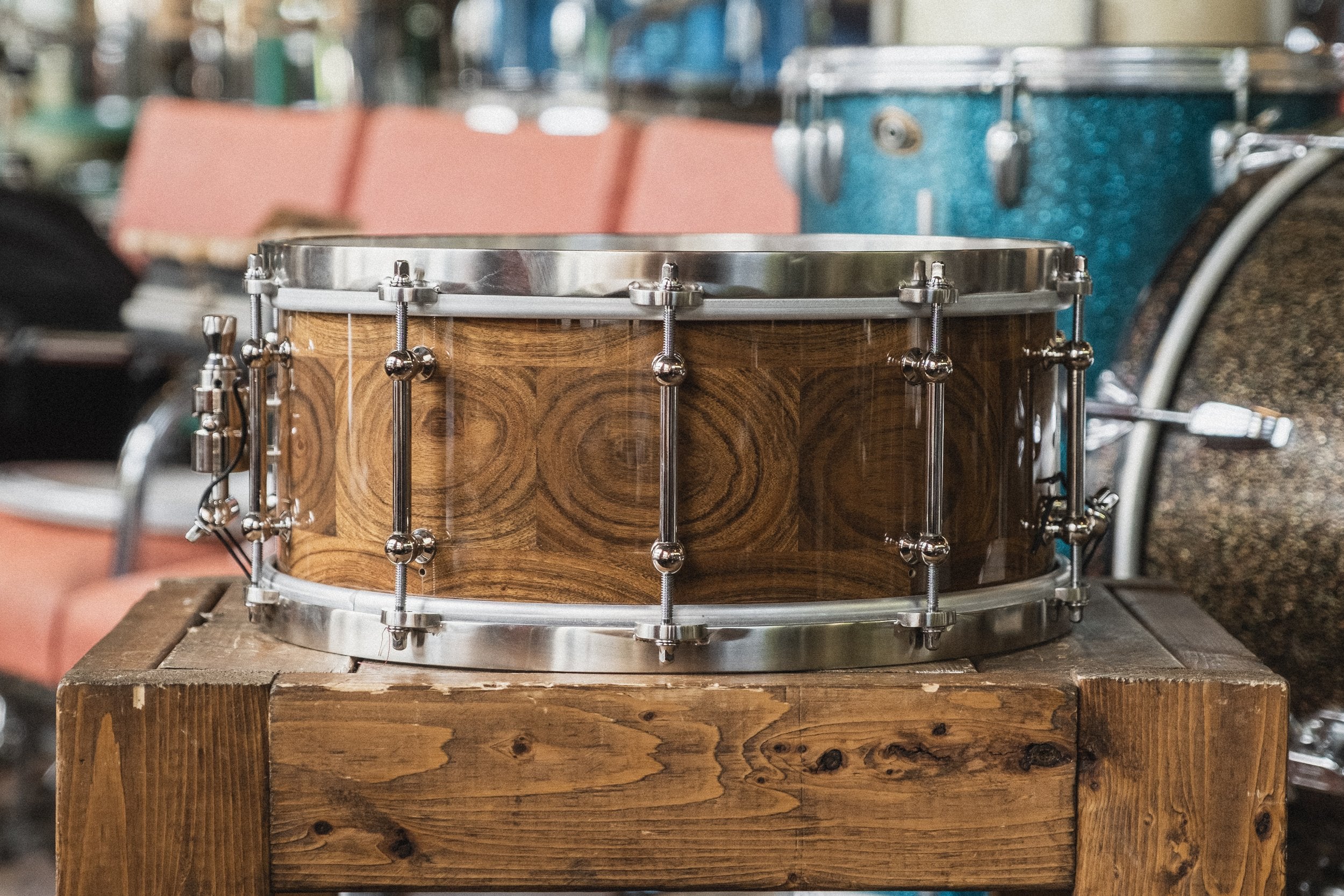 Angel Drums 'Amanda' Ovangkol in Natural Gloss - 6x14