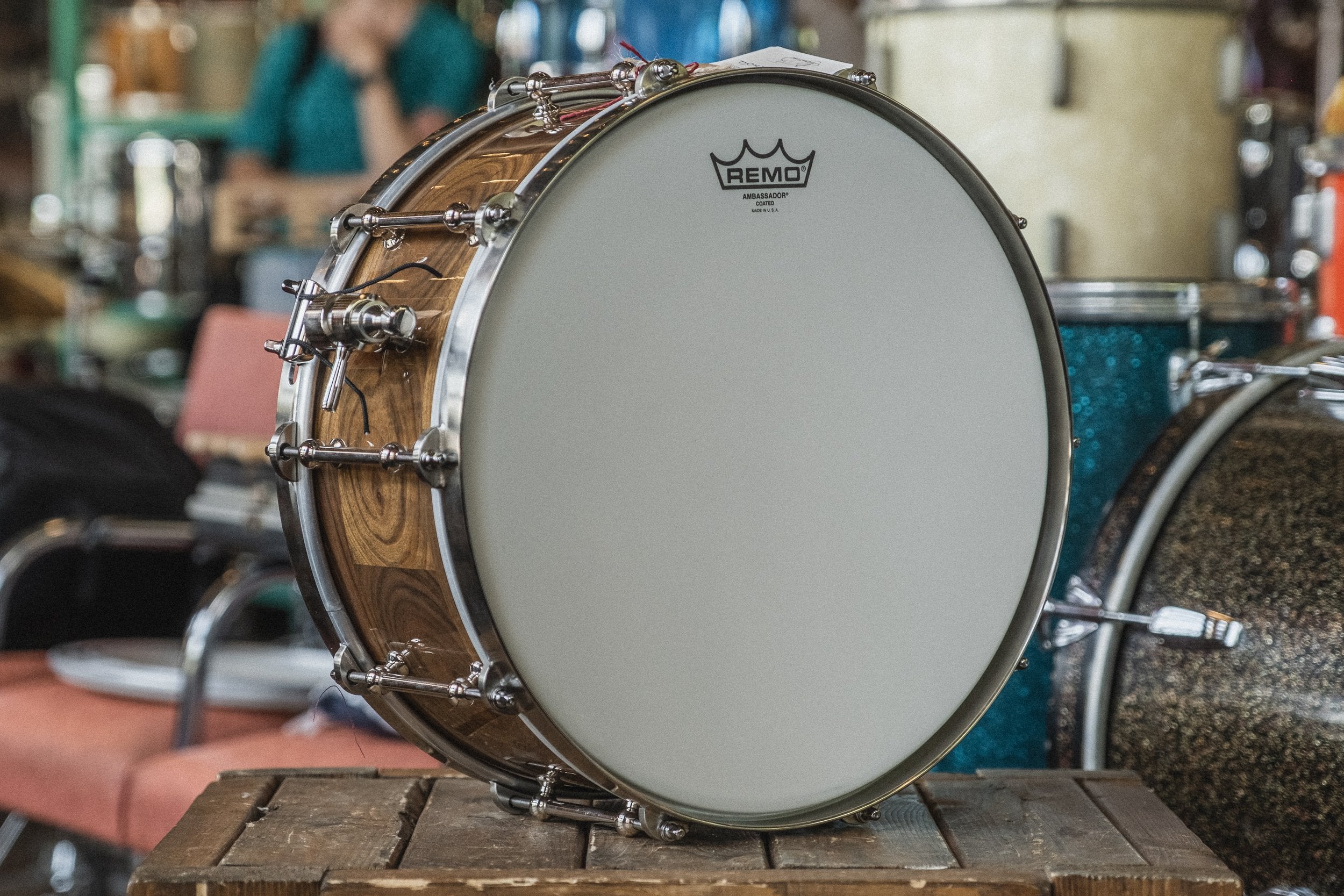 Angel Drums 'Amanda' Ovangkol in Natural Gloss - 6x14