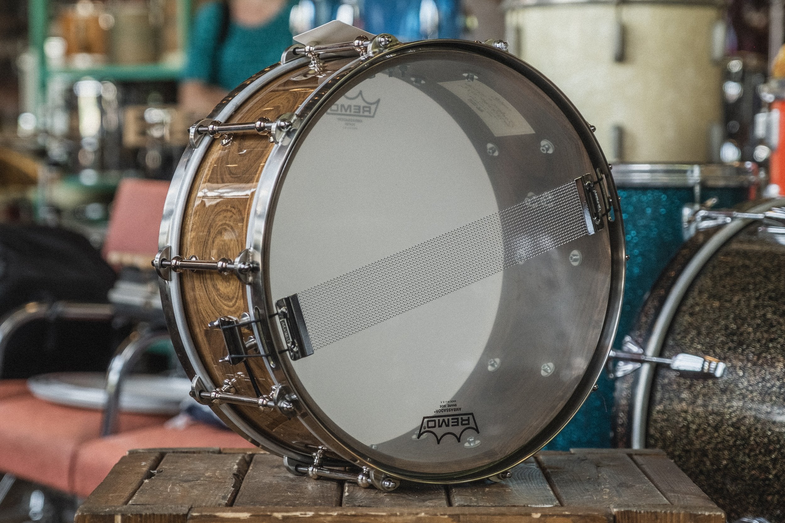 Angel Drums 'Amanda' Ovangkol in Natural Gloss - 6x14