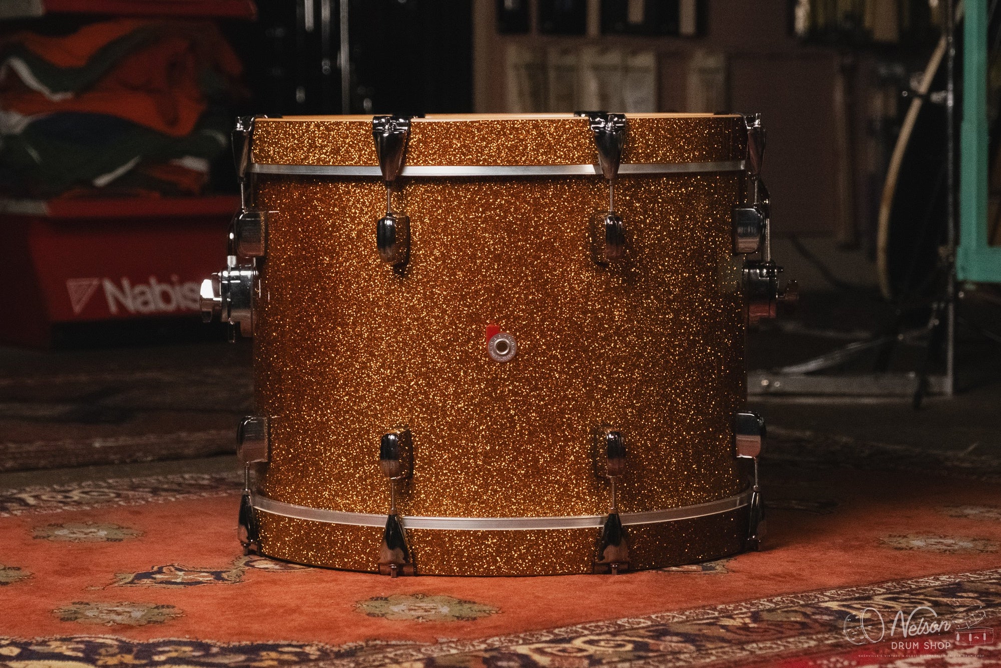 Barton Drum Co. 'Landrum' in Gold Sparkle - 14x20, 7x12, 14x14