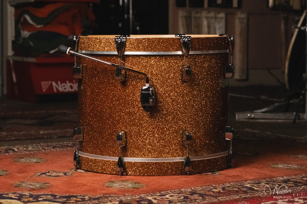 Barton Drum Co. 'Landrum' in Gold Sparkle - 14x20, 7x12, 14x14