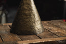 Brass Lasagna Hand-Hammered Bronze Cone Bell - Large