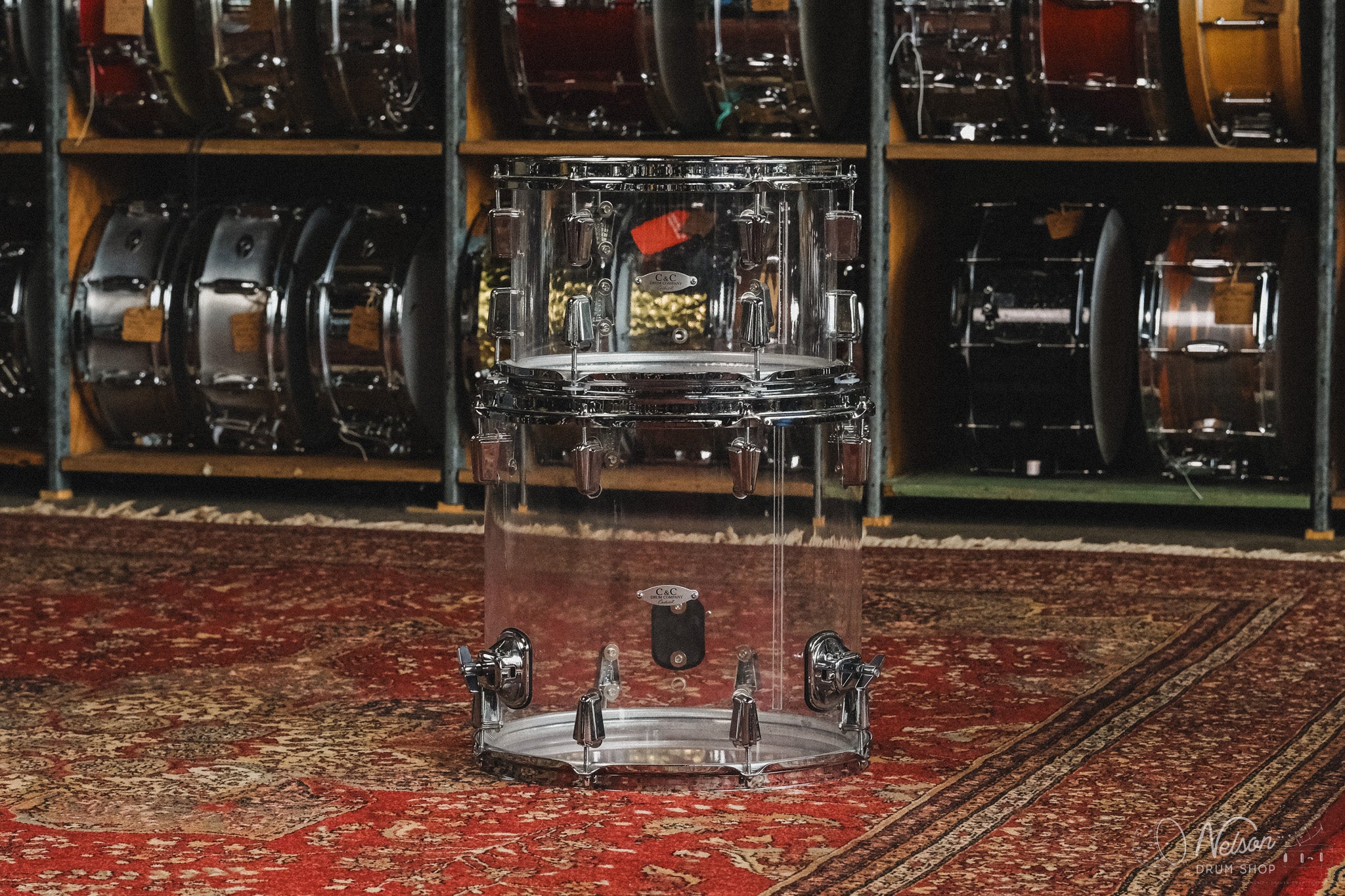 Used C&C Acrylic Drum Kit - 8x12, 13x14, 14x20