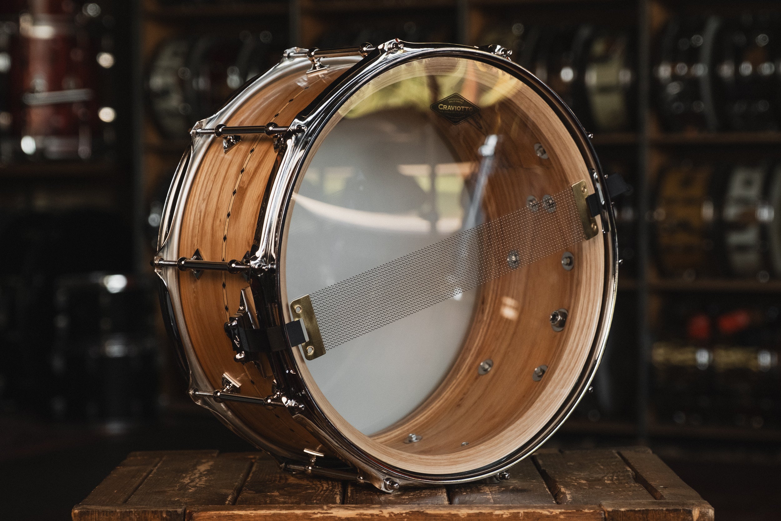 Craviotto Ash w/ Maple Inlay in Oil Finish - 6.5x14