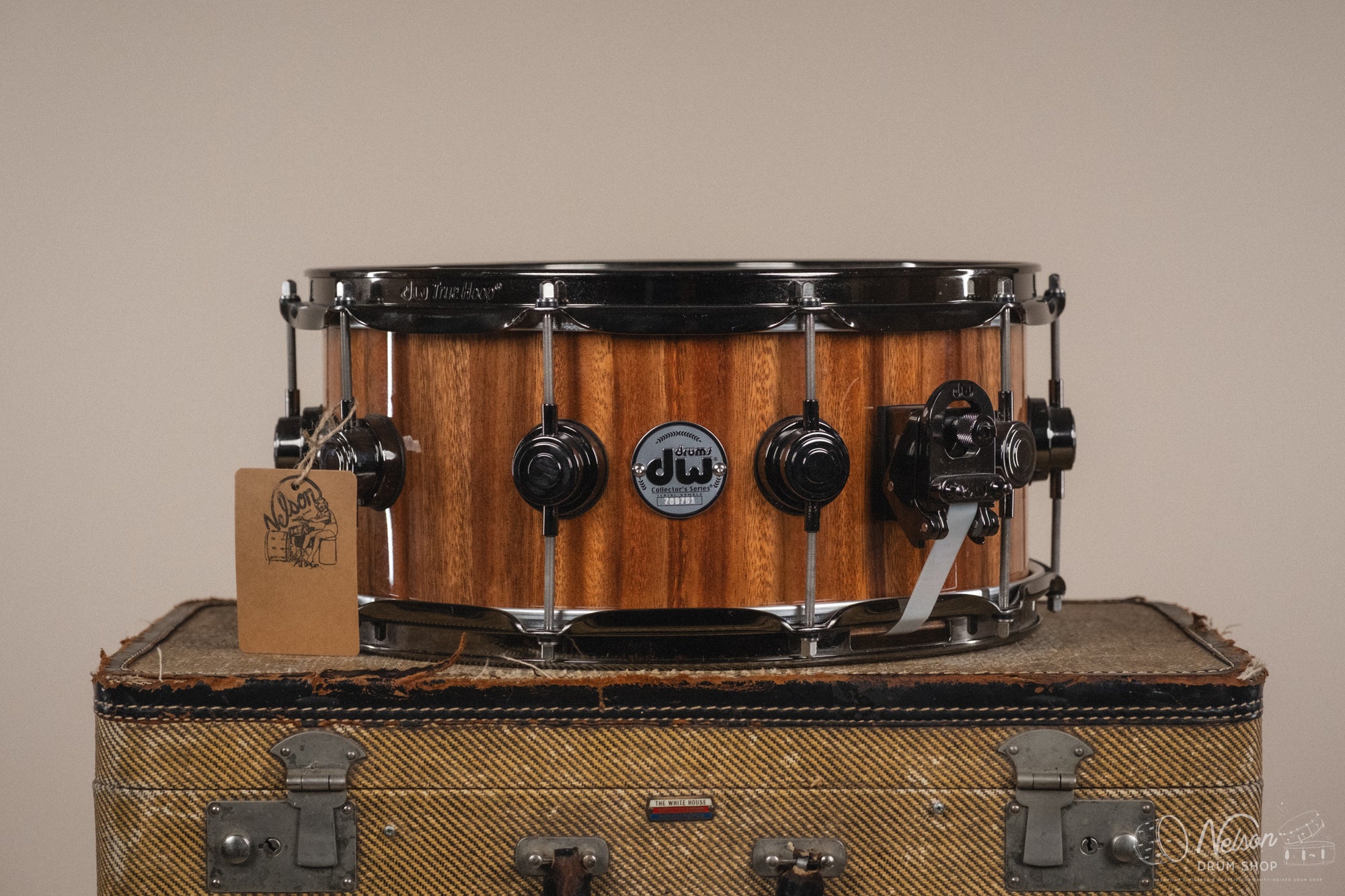 Used DW Collector's Maple in Private Reserve Monkey Pod - 6.5x14