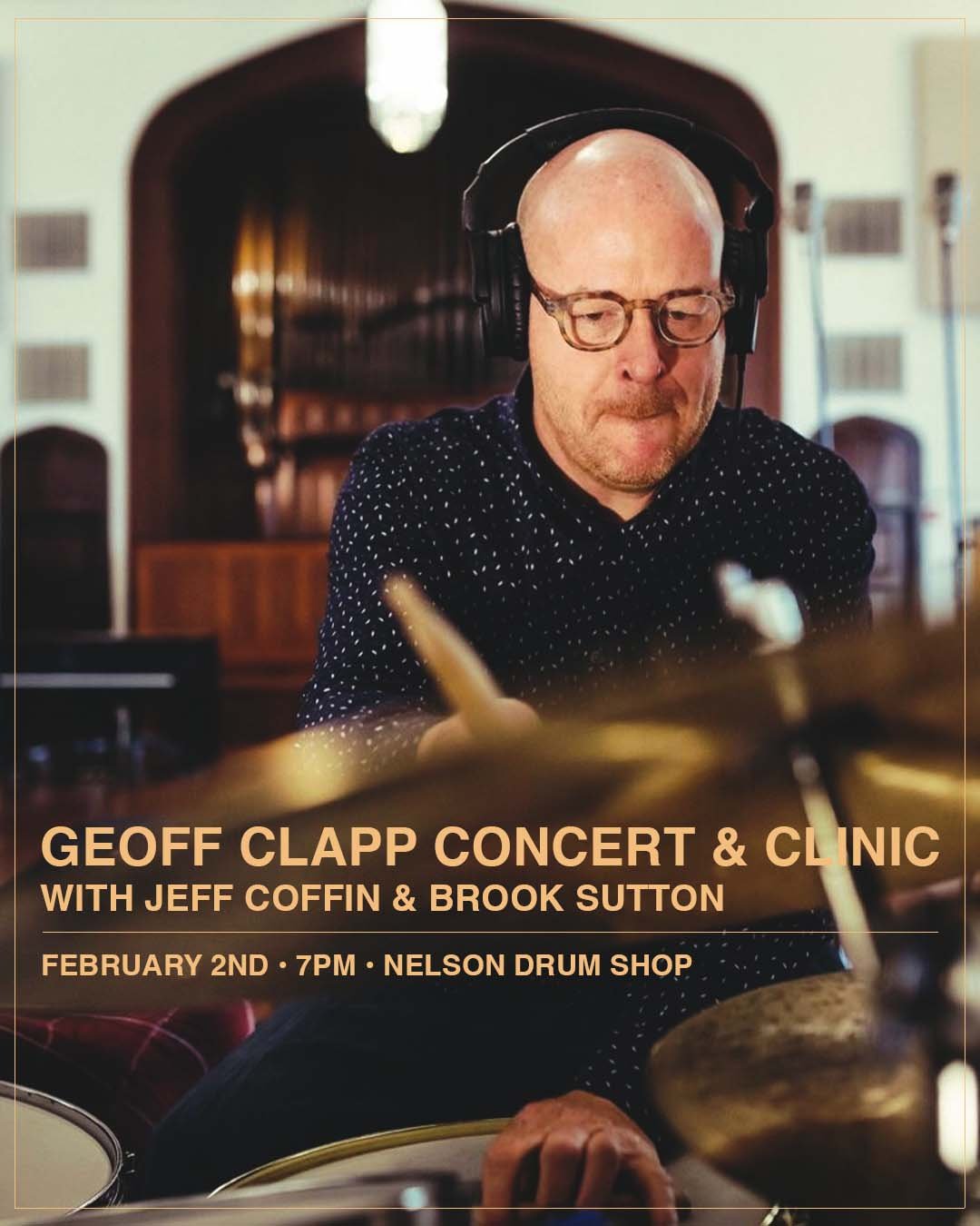 Geoff Clapp - Clinic & Special Trio Performance - Feb. 2nd @ 7pm