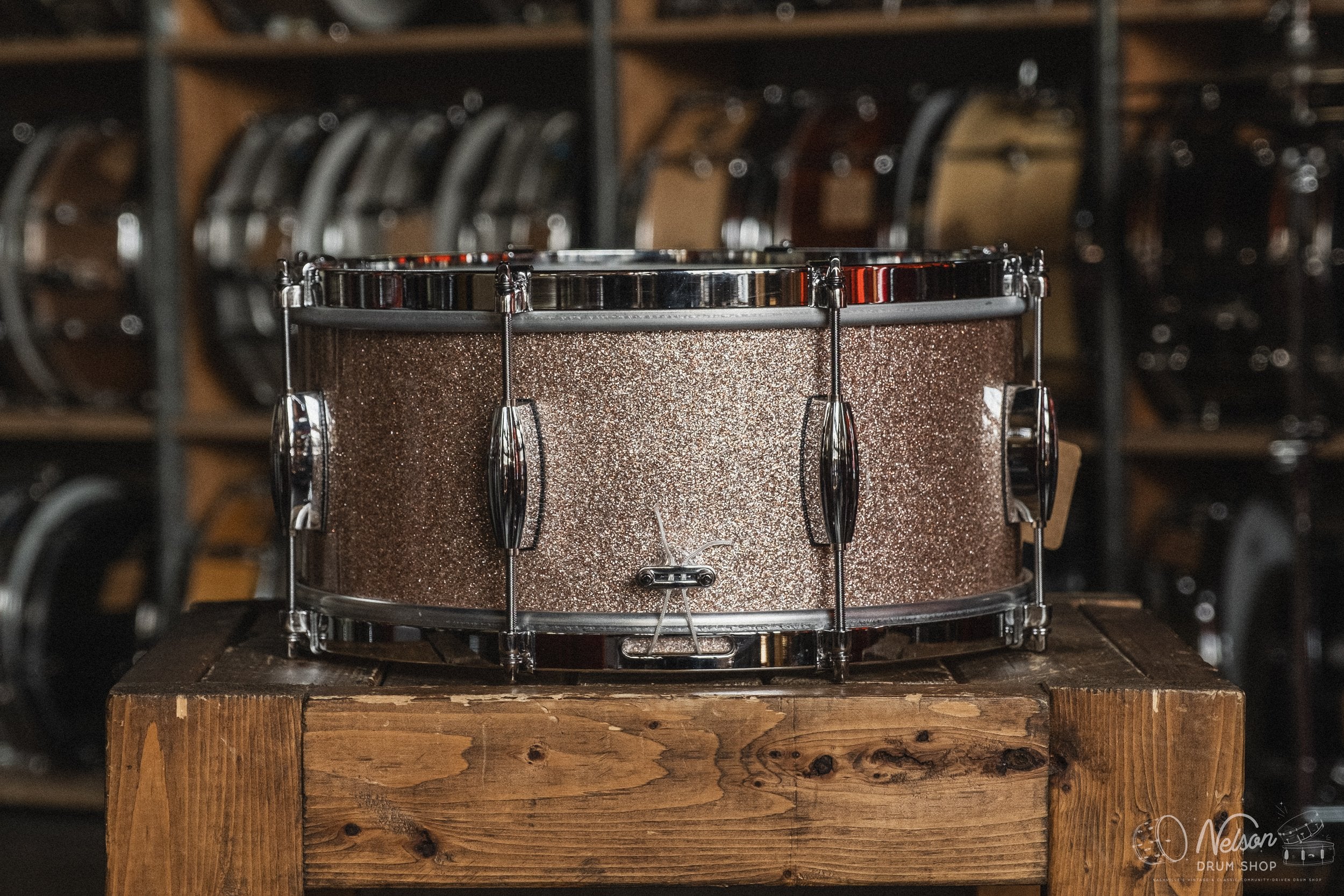 Franklin Drum Company Maple in Champagne Sparkle - 6.5x14