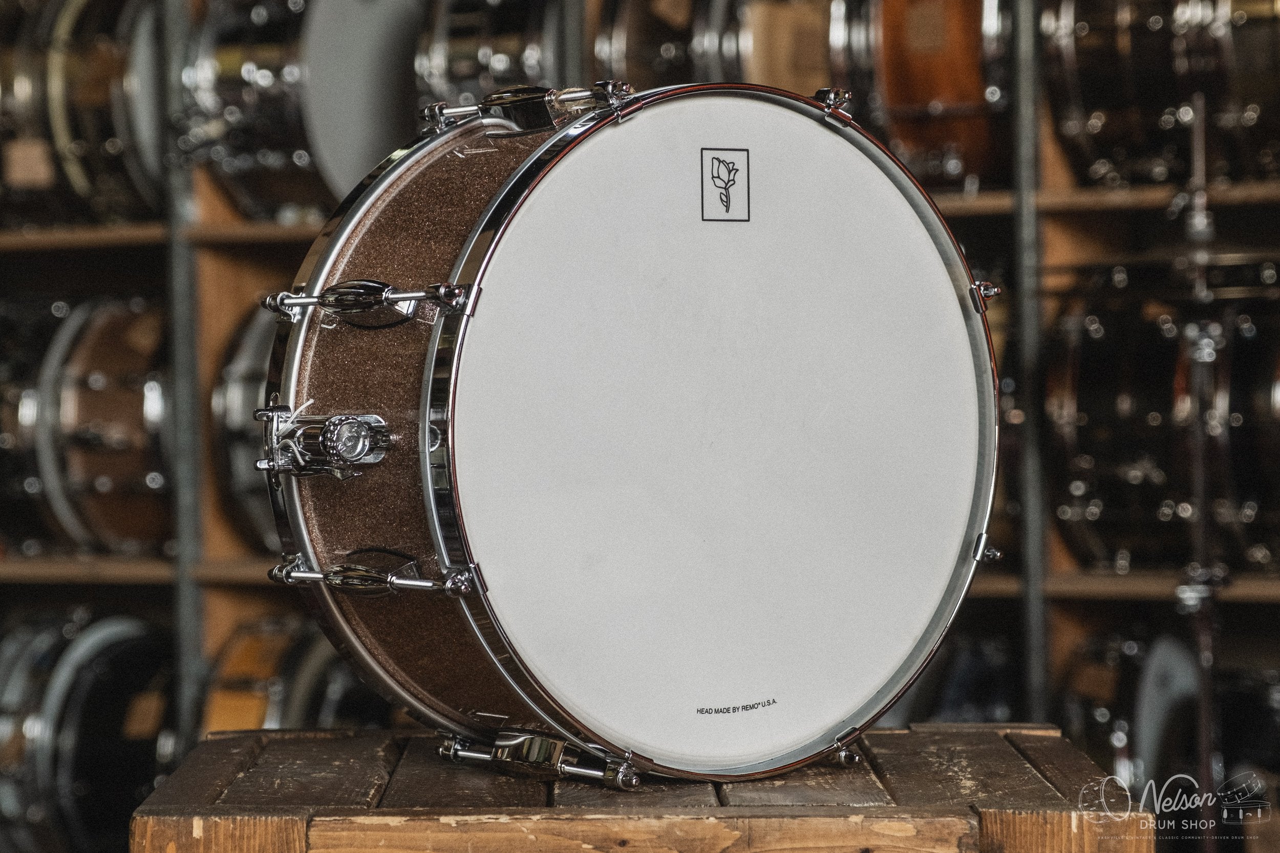 Franklin Drum Company Maple in Champagne Sparkle - 6.5x14