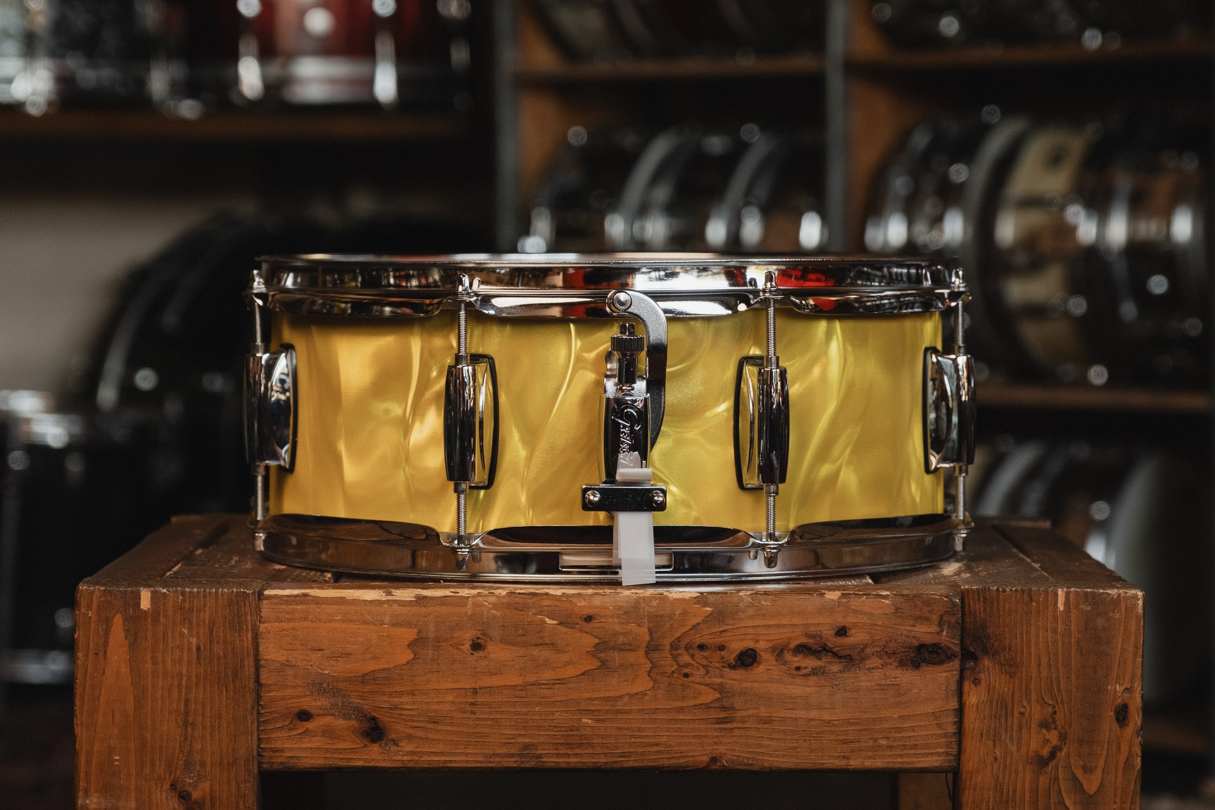 Gretsch Catalina Club in Yellow Satin Flame - 14x20, 14x14, 8x12, 5.5x14 Snare