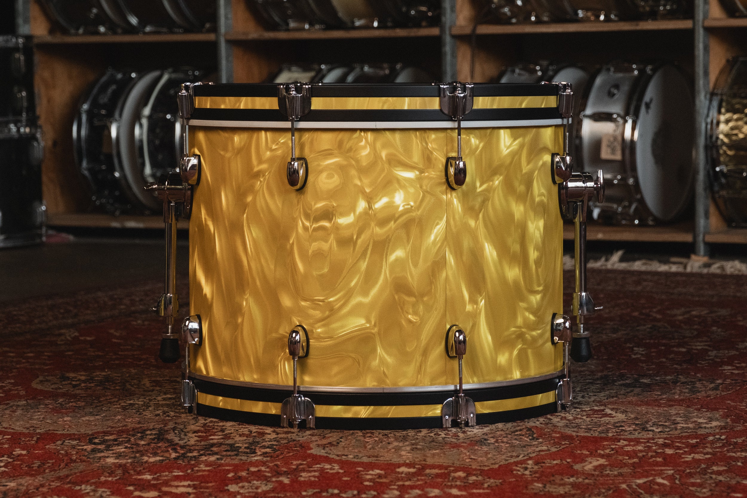 Gretsch Catalina Club in Yellow Satin Flame - 14x20, 14x14, 8x12, 5.5x14 Snare