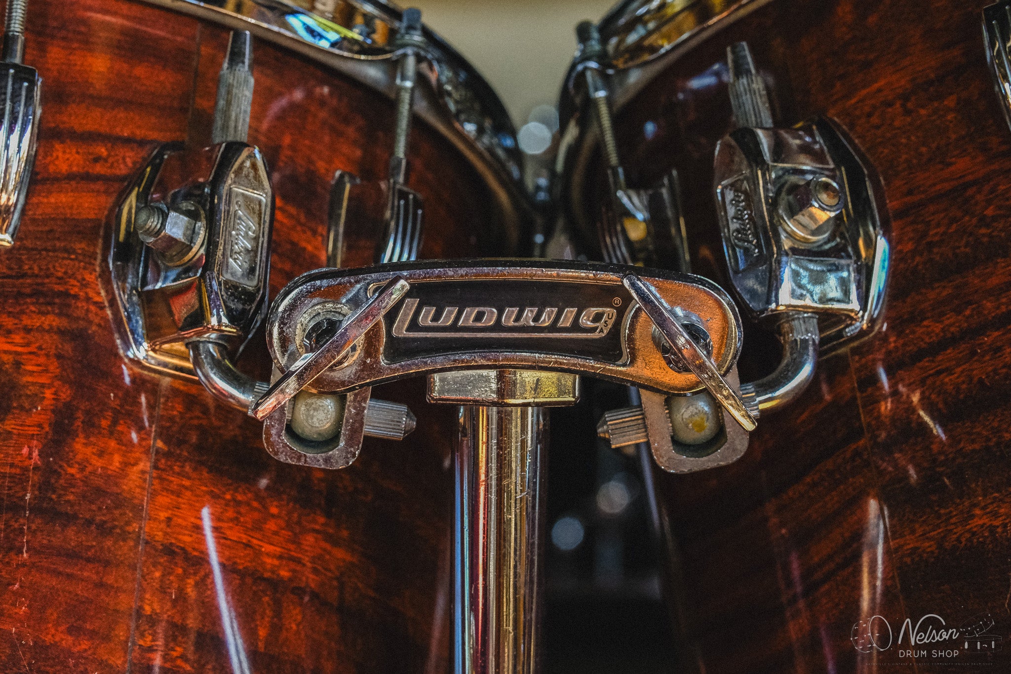 1970s Ludwig Octaplus in Mahogany Cortex - 16x24, 9x6, 9x8, 9x10, 11x12, 12x13, 13x14, 14x15, 15x16, 16x18