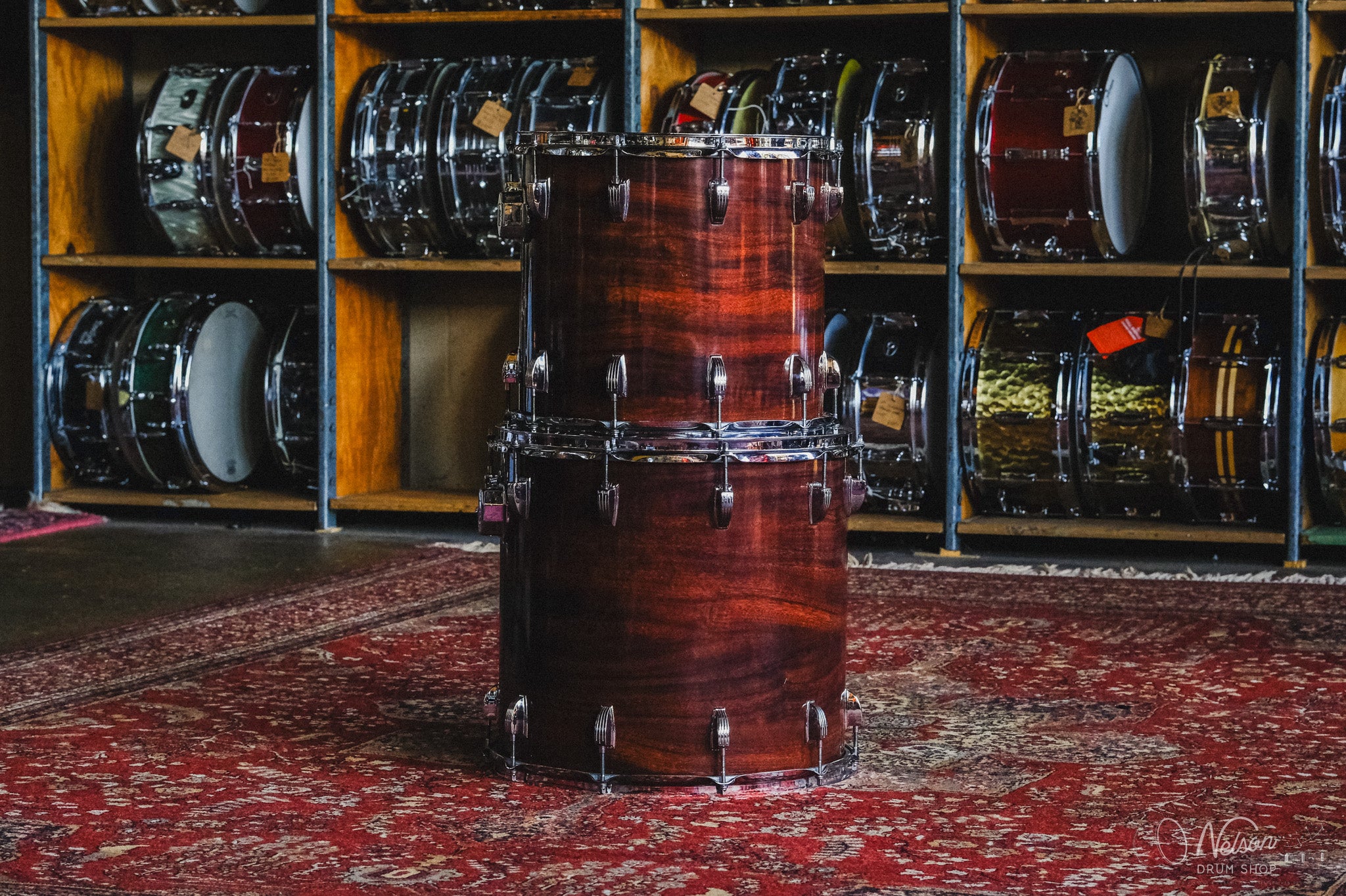 1970s Ludwig Octaplus in Mahogany Cortex - 16x24, 9x6, 9x8, 9x10, 11x12, 12x13, 13x14, 14x15, 15x16, 16x18