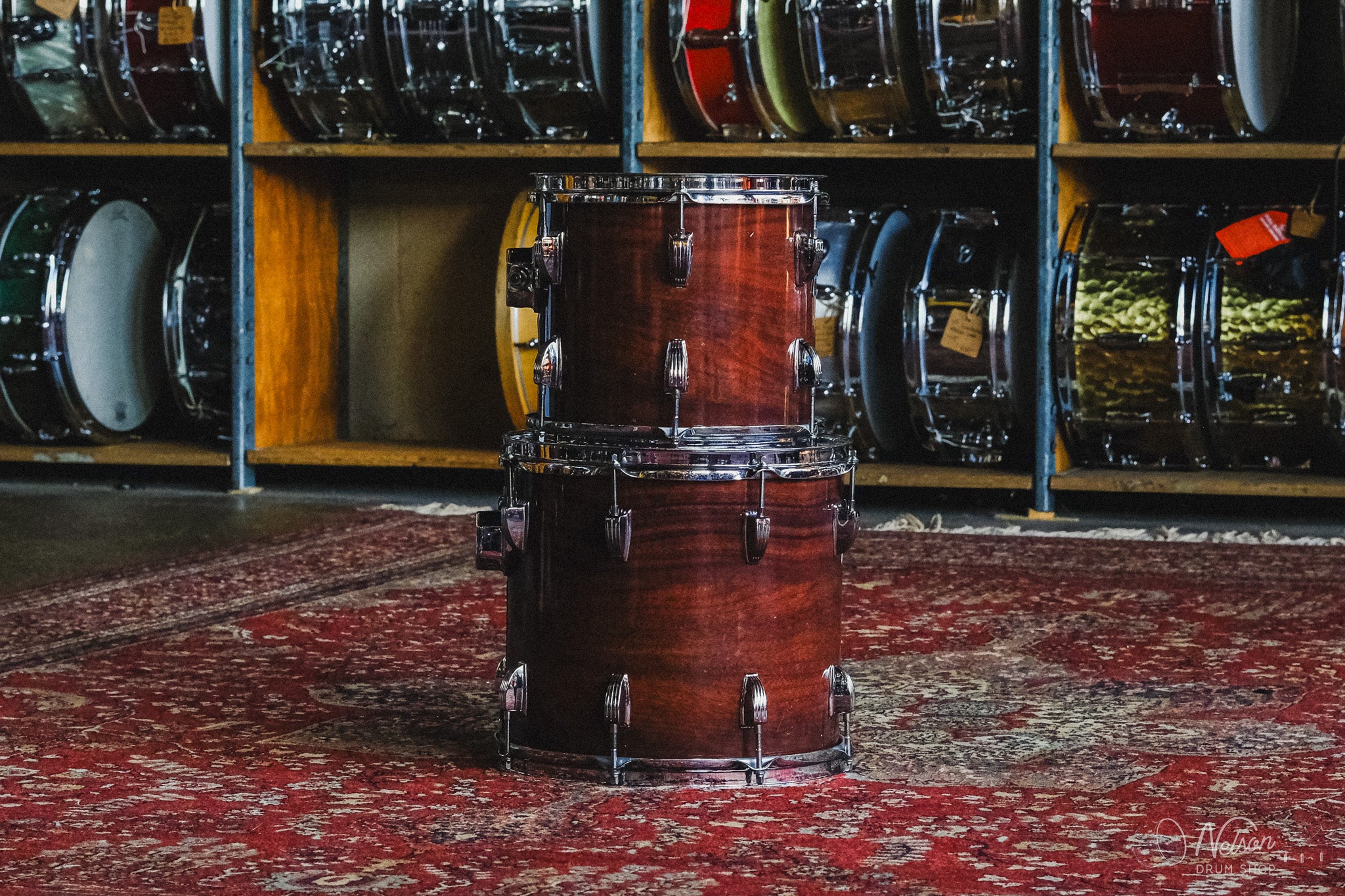 1970s Ludwig Octaplus in Mahogany Cortex - 16x24, 9x6, 9x8, 9x10, 11x12, 12x13, 13x14, 14x15, 15x16, 16x18