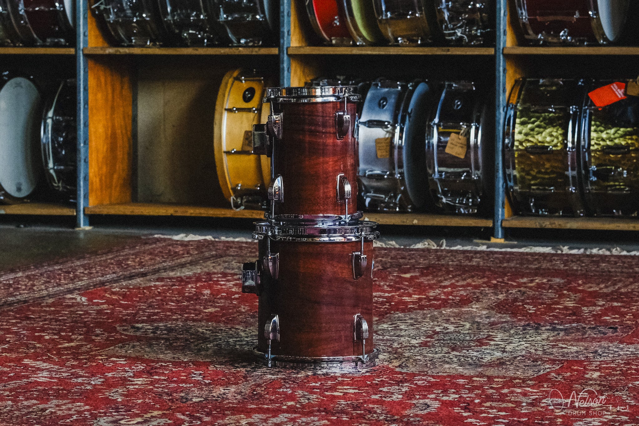 1970s Ludwig Octaplus in Mahogany Cortex - 16x24, 9x6, 9x8, 9x10, 11x12, 12x13, 13x14, 14x15, 15x16, 16x18